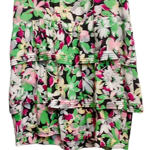 Moulinette Soeurs Anthony Akebia Sleeveless Green Floral Hawaiian Flowers Theme