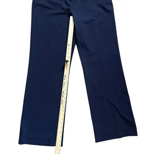 Liz Claiborne  Sophie Navy Blue Wide Leg Trousers size 10 Business Professional