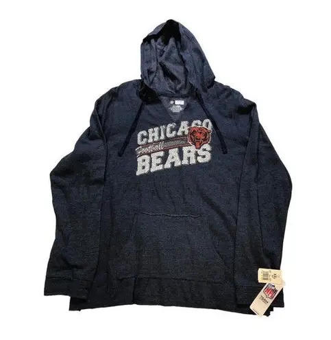 NFL  Womens XXL Chicago‎ Bears Lightweight Sweatshirt Hoodie Football