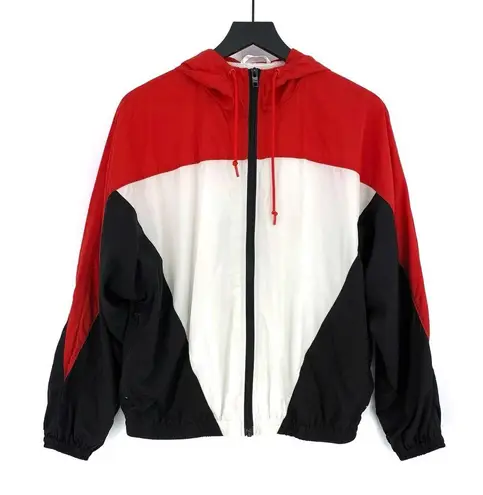 TNA McSweeney Anorak Jacket Red White Black XS