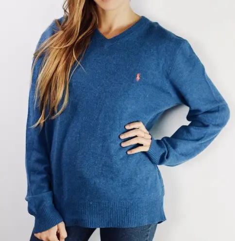 Polo Ralph Lauren V Neck Pullover Wool Sweater
