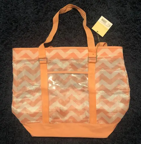 Target Orange Chevron Bag  - Image 1