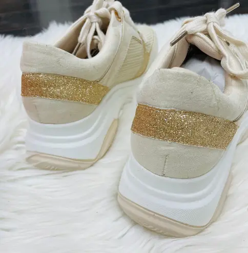 Gold Platform Sneaker