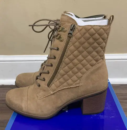 White Mountain Tan Dorsett Lace Up Combat Boots