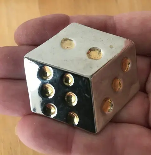 Dice Pendant Pin Earrings Set Retro Slots Poker