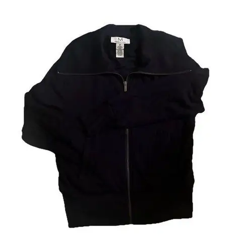 Magaschoni Black Cardigan Pockets Sweater Women Long Sleeve XS