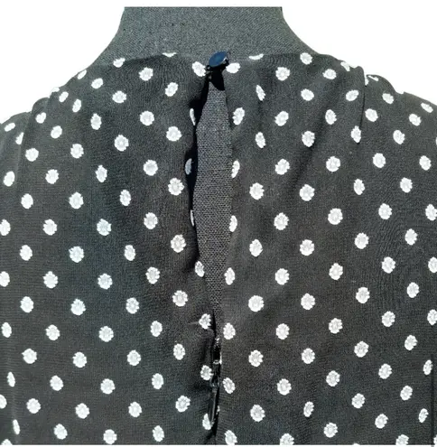 Maison Jules Polka-Dot Ruffled A-Line Dress SIZE 6