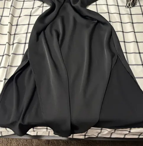 A New Day Black silk midi dress - Image 3