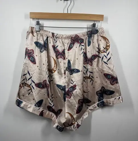 Womens Pajama Set Top and Botton 1XL Plus Size Champaign Butterfly Spring Moon Pink