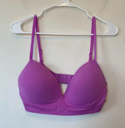Maidenform M Seamless Wireless Bra Bralette MBT110 Magenta Pink/Purple Sz Large
