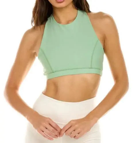 We Wore What Fair Green Active Racerback Bra
