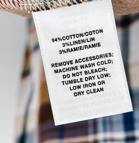 Lafayette 148 New York Angelique Plaid Print Tiered Short Sleeve Midi Dress Med