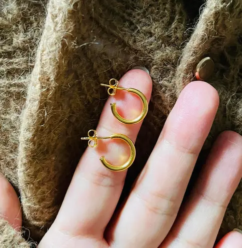 so cute!13mm C hoop/extra Thick Gold Layer