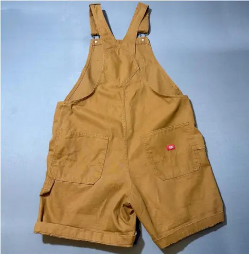 Dickies Women's Brown Canvas Overalls Size Large