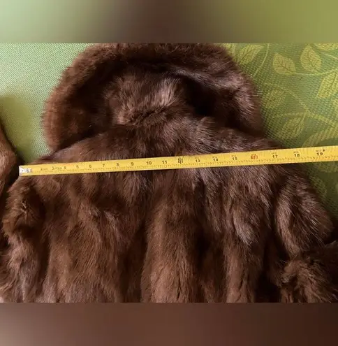 Sable fur coat with a brand new lining size 8 Brown