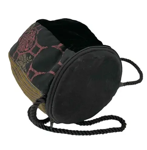 VICTOR PETER Crossbody Bag 100% Silk Kimono Obi Fabric VINTAGE Art Numbered