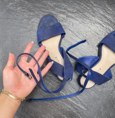 via spiga blue gladiator sandals sz 7