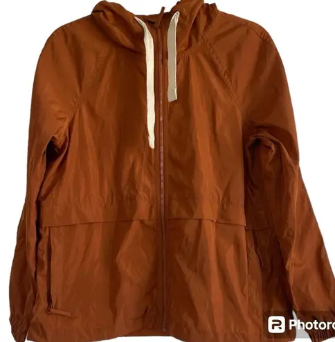 Madewell  Women’s Raincheck Packable Rain-jacket In A Rust Color Size XS