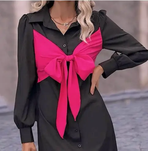 Lavishly Paris NWT, LIMITED EDITION Fall Line Women’s BowTie Shirt Dress