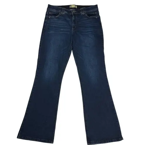 Democracy "Ab"Technology Dark Wash Boot Cut Mid Rise Tummy Control Jeans Size 14