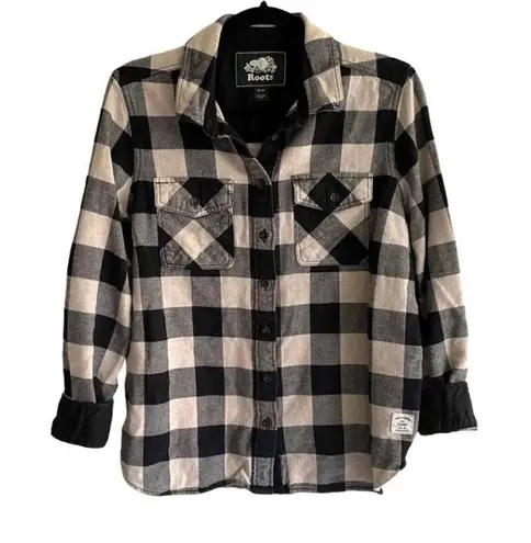 Roots Canada Flannel Button Up Shirt