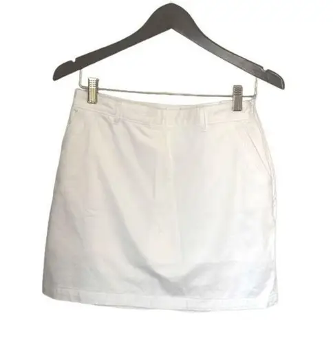 Dockers Off White Mini Skort Size 6P New Casual Stretch