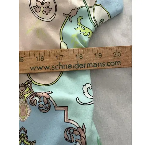 Hale Bob Jersey Dress Size L Pink Blue Knee Length Unicorn Ballerina Bird