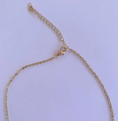 Letter D Necklace Gold