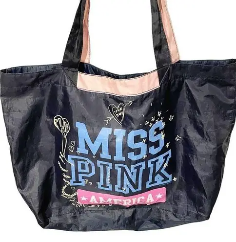 PINK - Victoria's Secret Victorias Secret Pink Miss Pink America Blue Large Nylon Tote Bag