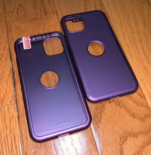 iPhone 11 Pro Max Fashion 360 Shockproof Case Violet Purple