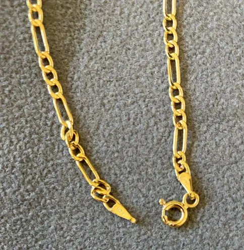 NWT Jordan Blue 14k Gold Figaro Bracelet