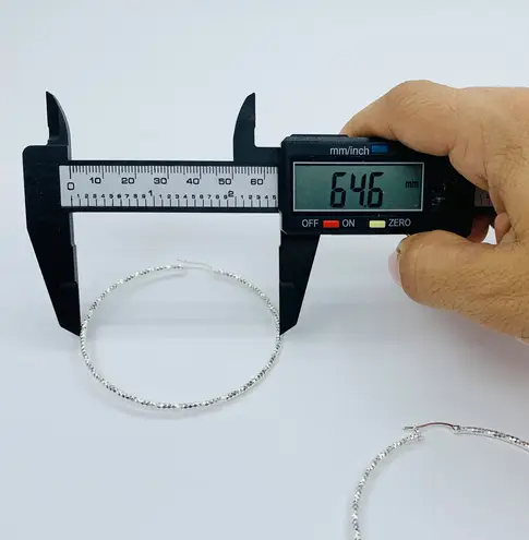 925 Sterling Silver Hoop Earrings