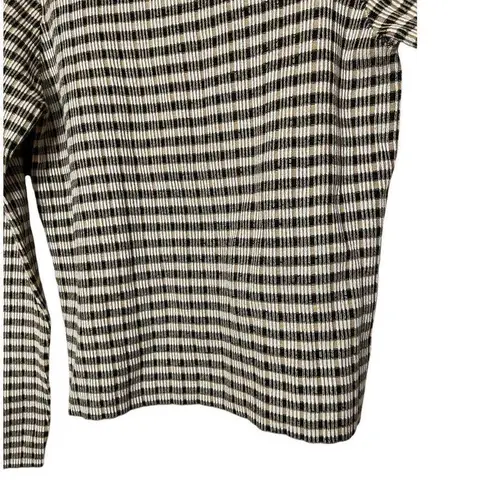 Mystree  From The Buckle Tan Plaid Ribbed Mock Neck Sweater Size XL NWT