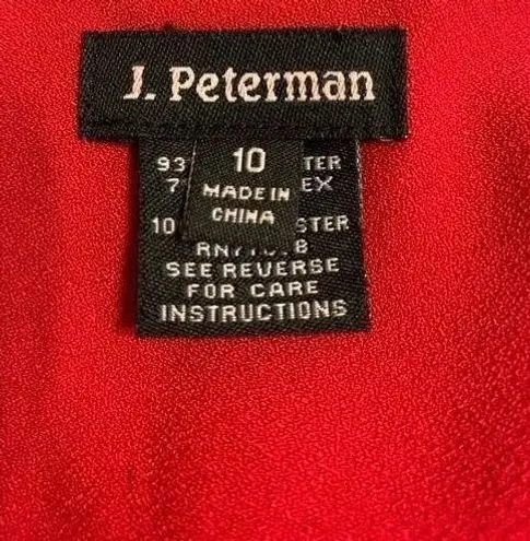 J. Peterman Womens 10 Dress Red A
