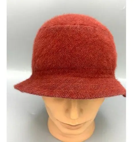 Vintage Fluffi by Marida Bowler Hat Women’s One Size Red Classic Felt Style