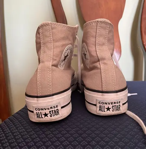 Converse Light Brown High-Top Platform