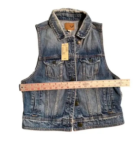 American Eagle NWT  Women’s Medium Denim Vest‎ Style 1813