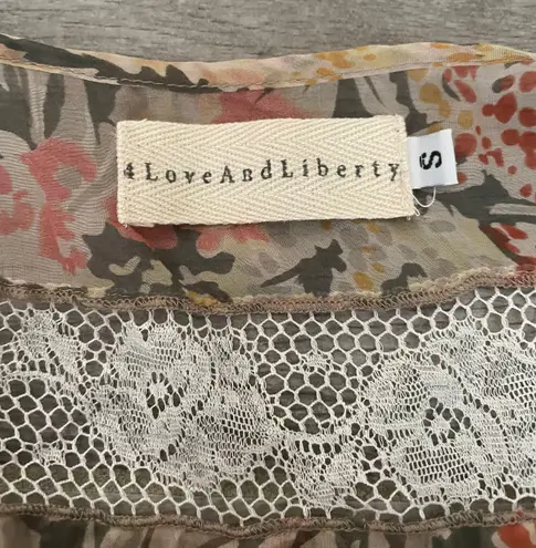 Johnny Was - 4Love and Liberty Sz S Sheer Lacy Silk Dress