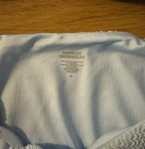 Monday Swimwear St Barths One Piece Bathing Suit Blue Size XS