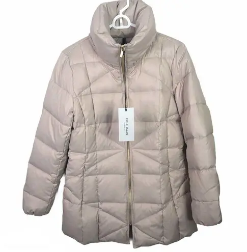 Cole Haan NEW  Sateen Puffer Down Jacket Tan