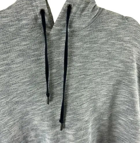 Banana Republic  Navy Gray Long Sleeve Hooded Open Back Short Sweatshirt Size S