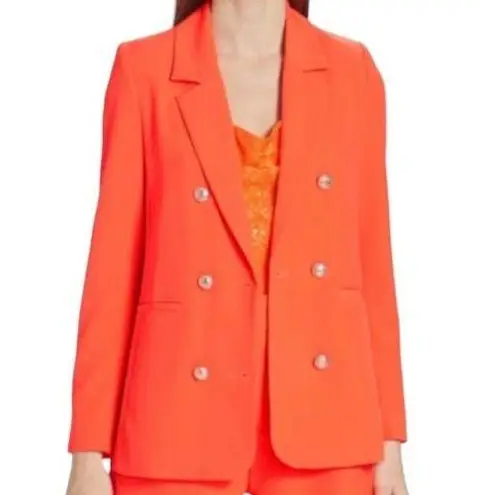 Generation Love Leighton Crepe Blazer in Papaya Size S