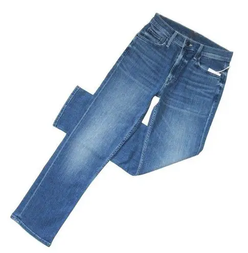NWT Mother Mid Rise Rider Ankle in Wish On A Star Crop Stretch Jeans 26 Blue
