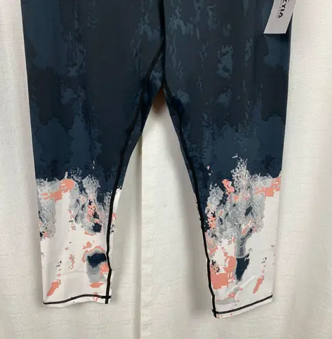 Zyia Black Watercolor Ombre Summit Hi-Rise 7/8 Leggings Sz.16-18 NWT