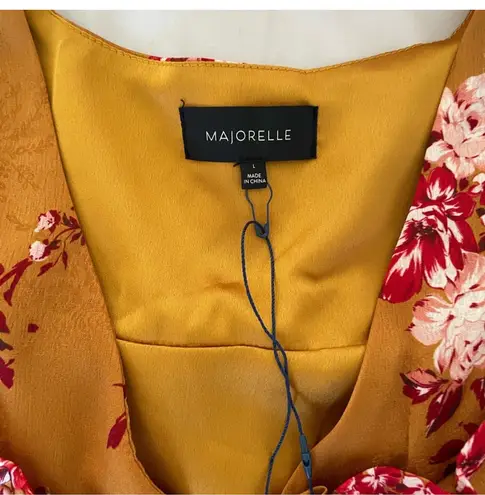 Majorelle Floral Ruffle Blouse