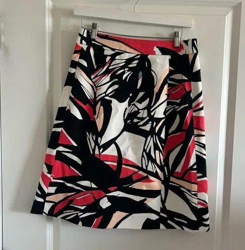 Hugo Boss Boss Viphima Print A-line Women’s Skirt Size 6 Fully Lined