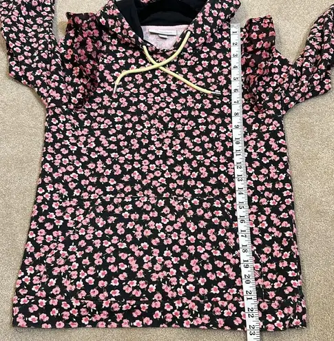 Sandy Liang Target Collab Black Pink Floral Sweatshirt Hoodie Women XS