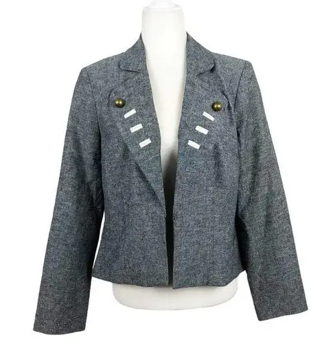 Walter Baker Fusion By Walter Marching Band Style Gold Button Front Blazer Size XS