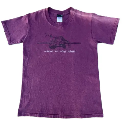 Vintage Teenage Mutant Ninja Turtles Bo Staff Purple Graphic TMNT T