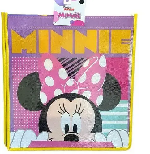 Disney  Junior Minnie Mouse Legacy Pink Purple Reusable Shopping Tote Bag 13x13